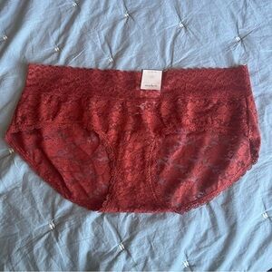 Auden Lace Hipster Burnt Orange Panties Size Large